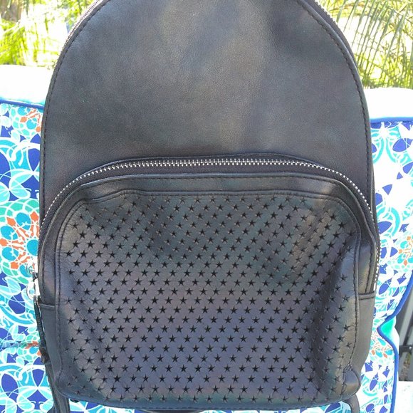 REBECCA MINKOFF Backpack bag STAR PERFORATED LEATHER - Picture 1 of 9